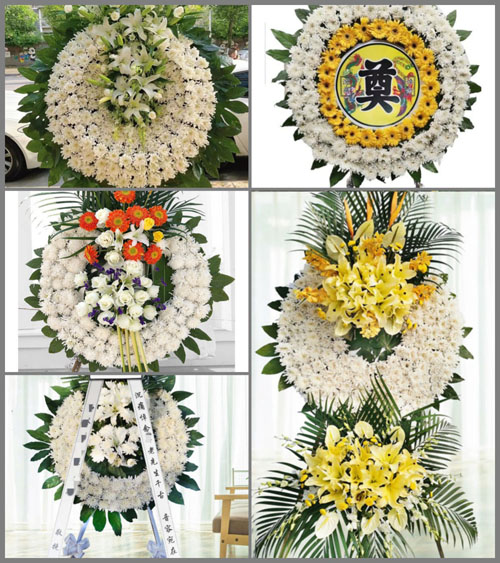 湖北孝感市大悟县河口镇上榨村花圈速递